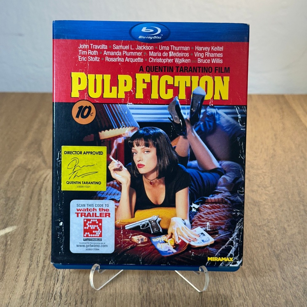 Miramax Pulp‎ Fiction Blu-ray Movie OS Blue Good Slipcover Tarantino Collector
